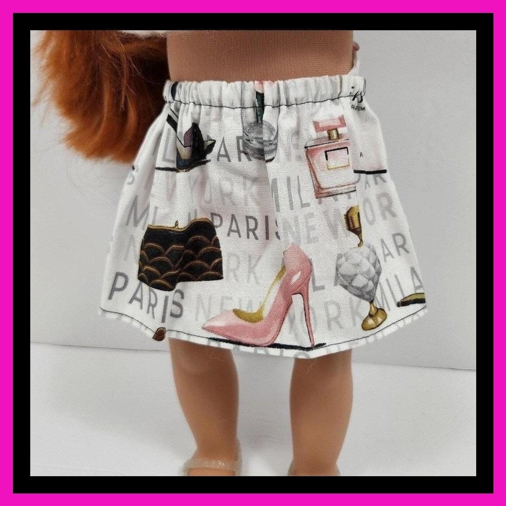 18" Doll Bougie Skirt handmade‎ - Fits American Girl, My Life, Our Generation